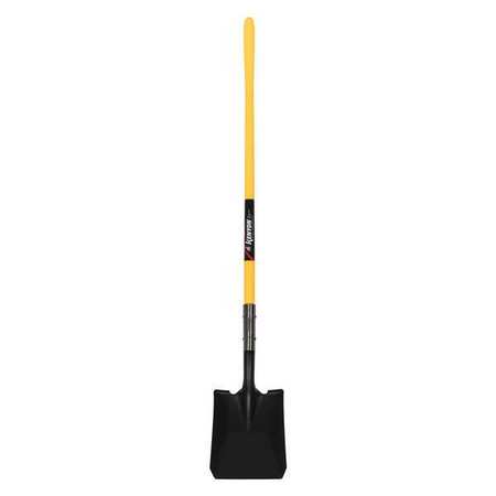 KENYON #2 14 ga Square Point Shovel, Steel Blade, 48 in L Yellow Polymer Handle 49652