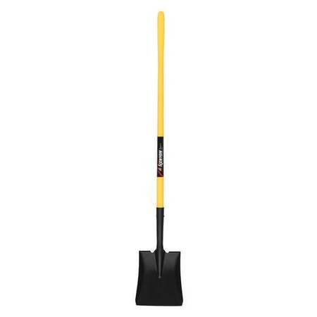 KENYON #2 16 ga Square Point Shovel, Steel Blade, 48 in L Yellow Polymer Handle 49642