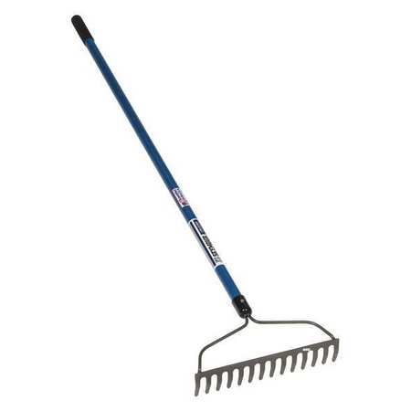 Seymour Midwest 14-tine Bow Rake with 60"L Fiberglass Handle 42324