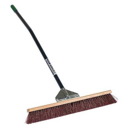 SEYMOUR MIDWEST Broom, 24", 60", Ergonomic Blue Handle 82924