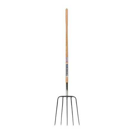 SEYMOUR MIDWEST 5-tine Straw Fork with 54"L Hardwood Handle 49279