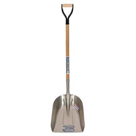 SEYMOUR MIDWEST Scoop Shovel, Heavy Aluminum Blade, 40 in L American Ash Wood Handle 49242