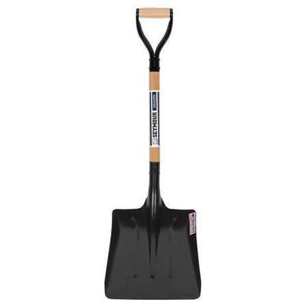 Seymour Midwest Scoop Shovel, Steel Blade, 29 in L Hard Wood Handle 49248