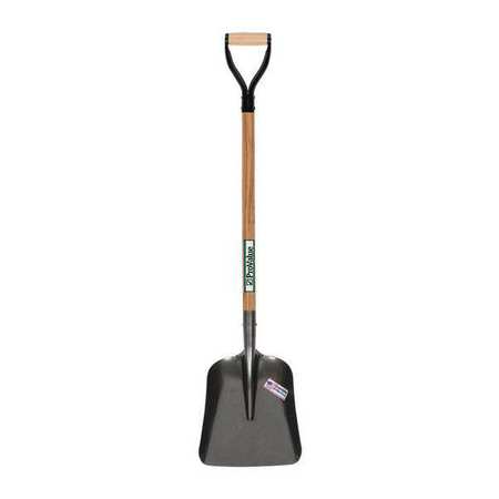 Seymour Midwest #2 Asphalt Square Point Shovel, Steel Blade, 36 in L Natural Hardwood Handle 49016