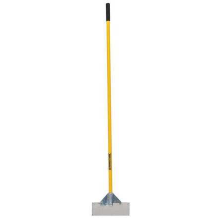 MIDWEST RAKE Scraper, 12" SS Blade, 66" Alum Handle 78912