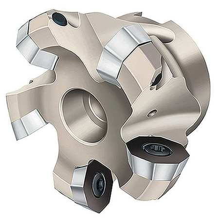 WALTER Indexable Face Mill, 3" Cutter Dia, 6 Inserts, 4.00mm Cut Depth, F4080 Series F4080.UB26.076DC.Z06.04