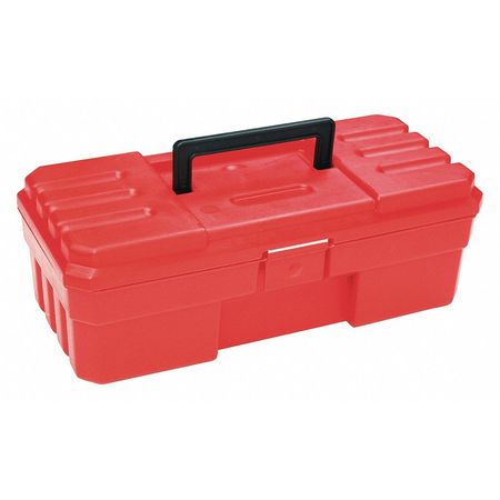 AKRO-MILS Probox Tool Box, Plastic, Red, 12 in W x 5-1/2 in D x 4 in H 9912
