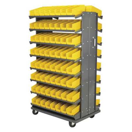 AKRO-MILS Steel Sided Pick Rack, Yellow APRD120Y