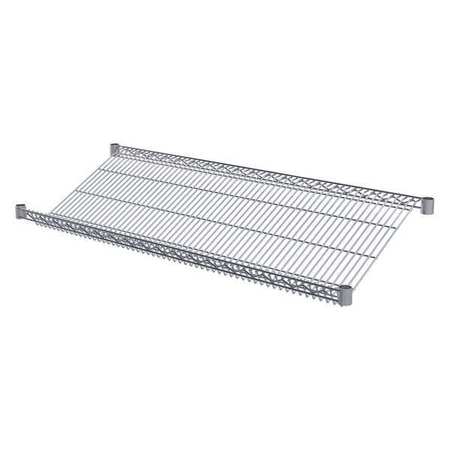 AKRO-MILS Wire Shelf, 18"D x 48"W, 4 Shelves, Chrome AWS1848SHELF
