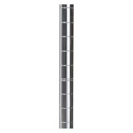 AKRO-MILS Upright Shelving Posts, 1" O.D.W x 54"H, Chrome AWP54UPRIGHT