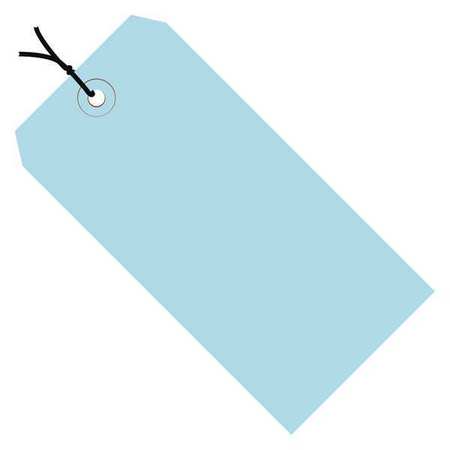 Partners Brand Shipping Tags, Pre-Strung, 13 Pt., 5 1/4" x 2 5/8", Light Blue, 1000/Case G11062B