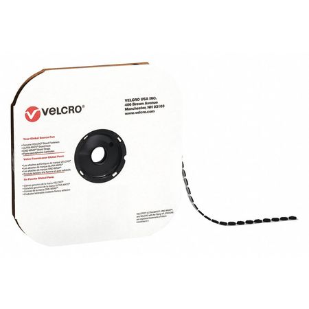 VELCRO BRAND Tape Dots Hook, 1/2", Blk, PK1440, Disc, Black, 1440 PK VEL121