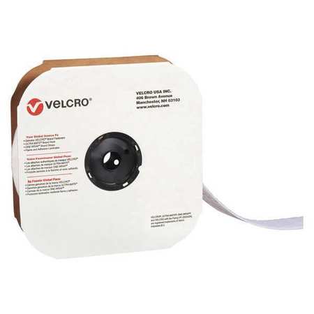 VELCRO BRAND Tape, Strips, Hook, 2"x75ft., Wh, 75', 2" Wd, White VEL139