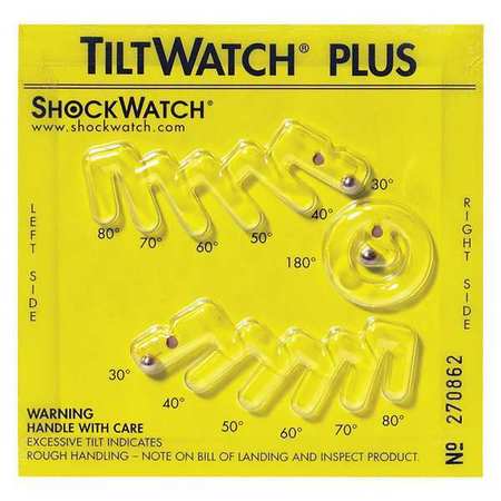 TILTWATCH Tiltwatch® Plus with Label, Yellow, 50/Case STWPLUS