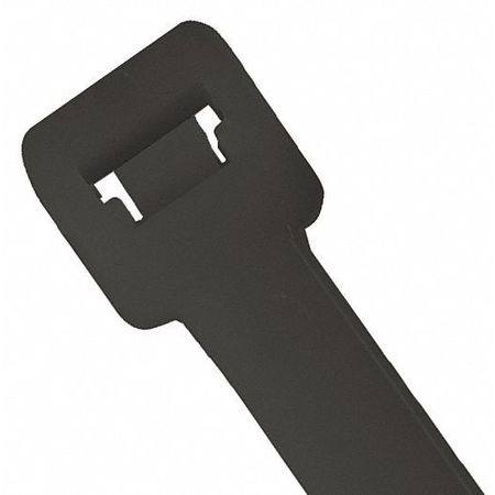 PARTNERS BRAND UV Cable Ties, 120#, 24", Black, 100/Case CTUV24120