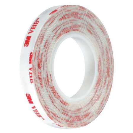 3M 3M™ 4920 VHB™ Tape, 15.0 Mil, 1/2" x 5 yds, White, 1/Case VHB492012R