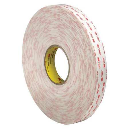 3M 3M™ 4955 VHB™ Tape, 80.0 Mil, 1" x 5 yds, White, 1/Case VHB495501R