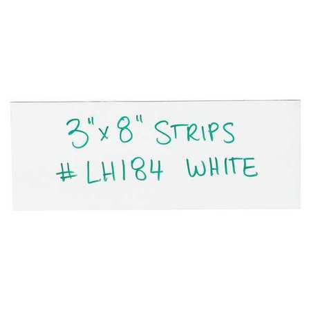 PARTNERS BRAND Warehouse Labels, Magnetic Strips, 3" x 8", White, 25/Case LH184