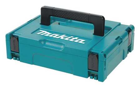 Makita MAKPAC Interlocking Tool Case, Plastic, Blue, 15-1/2 in W x 11-1/2 in D x 4-1/2 in H 197210-9
