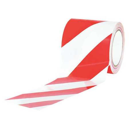 PARTNERS BRAND Tape Logic® Striped Vinyl Tape, 7.0 Mil, 4" x 36 yds., Red/White, 12/Case T9436RW