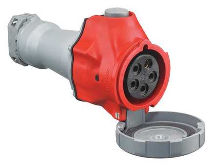 HUBBELL Pin and Sleeve Connector, 30A, 20 HP, Red HBLS530C7W