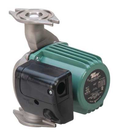 Taco Potable Water Circulating Pump, 1/6 hp, 115V, 1 Phase, Flange Connection 0012-MSSF2-IFC