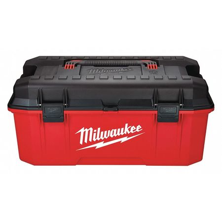 Milwaukee Tool Tool Box, Plastic, Black, Red MTB2600