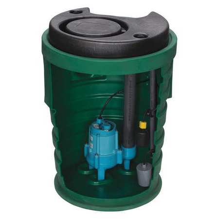 Little Giant Pump Sewage System, 4/10HP, 4inx2in, 60 HZ, 8.5A 9SF3V2DA1