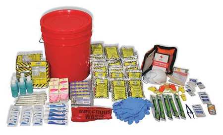 READY AMERICA Emergency Lockdown Kit, Plastic Case, 5 Person 70510