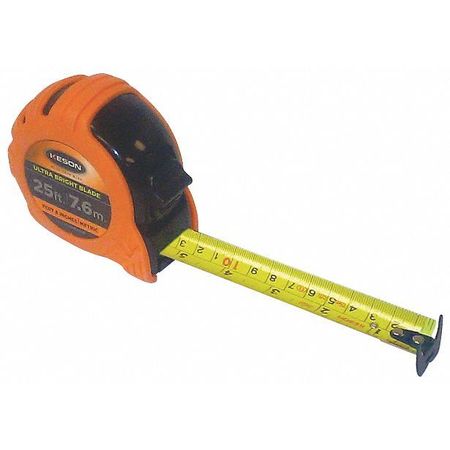 KESON 25 ft Tape Measure, 1 in Blade PG18M25UB