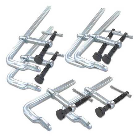 BESSEY classiX Sliding Arm Bar Clamp Set with Forged Steel Handle CLSXHD-SET