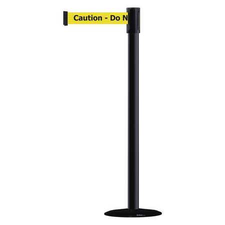 TENSABARRIER Slimline Post, Blue, Yellow Post Finish 890B-33-33-33-MAX-NO-YAX-C