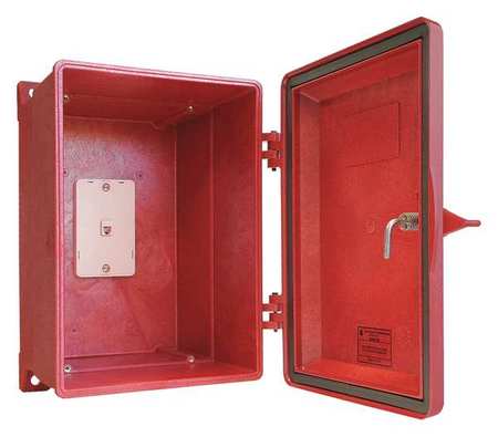 Hubbell Gai-Tronics Plastic Weatherproof Phone Enclosure, 11-1/2 in H, 8 in D 255-003RD