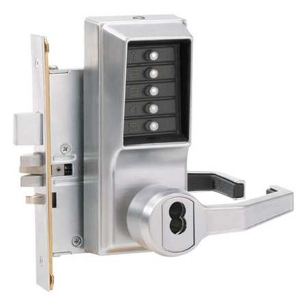 KABA SIMPLEX Push Button Lockset, 8000, Lever L8148B-26D-41