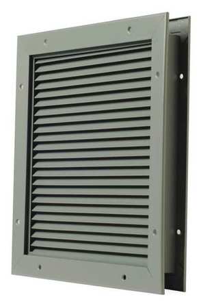 NATIONAL GUARD No Vision Door/Partition Louver, Steel L-700-BF-16x6