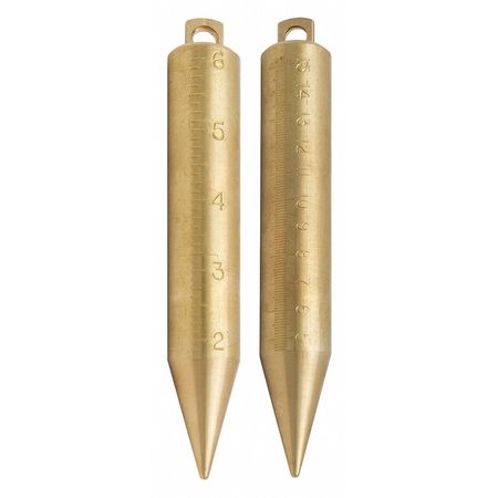 US TAPE Plumb Bob, 20 oz. Size, Brass Construction 58888