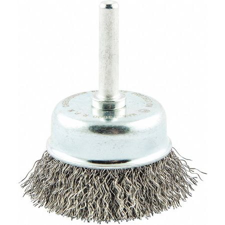 Zoro Select Cup Brush, Wire 0.012" dia., Carbon Steel 66254442963