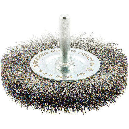 ZORO SELECT Wire Wheel Brush, 0.008" dia. Wire 66252838799