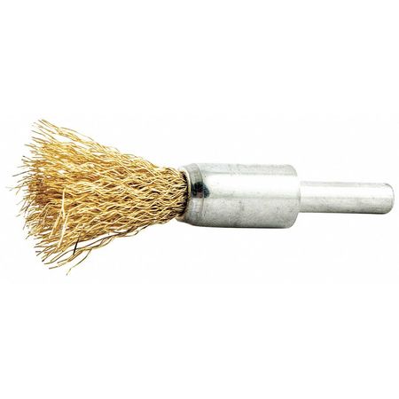 ZORO SELECT End Brush, Shank 1/4", Wire 0.008" dia. 78072705319