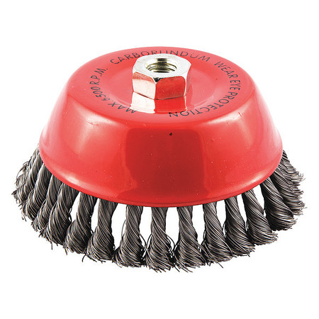 Zoro Select Cup Brush, Wire 0.014" dia., Carbon Steel 66254442985