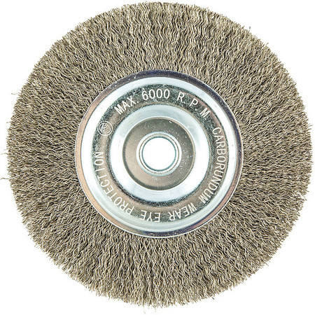 ZORO SELECT Wire Wheel Brush, 0.0118" dia. Wire 66252838604