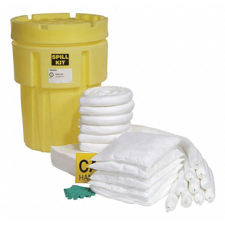 SPILLTECH Spill Kit, Drum, Oil-Based Liquids SPKO-65