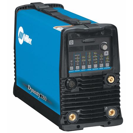 Miller Electric Tig Welder, Dynasty 280 Series, 208 to 575V AC, 280 Max. Output Amps, 200A @ 28 V Rated Output 907514007