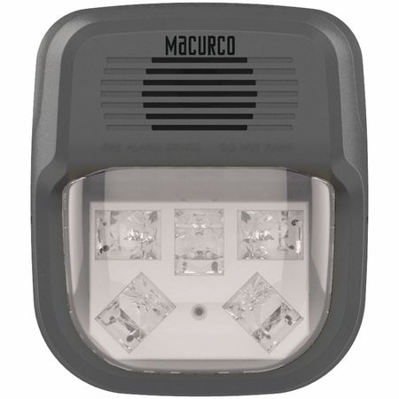 Macurco Horn Strobe Alarm, 4-3/4" L, 2" W, LED HS-C