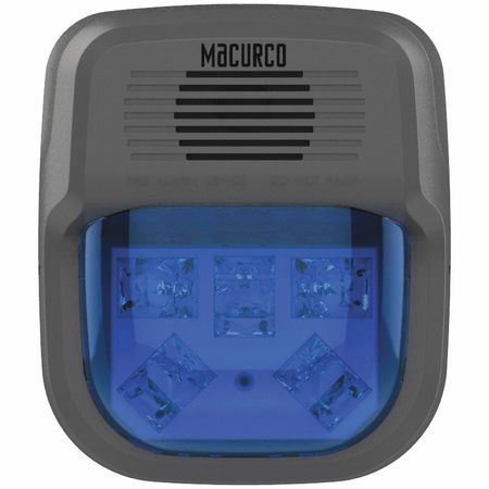 MACURCO Horn Strobe Alarm, 4-3/4" L, 2" W, LED HS-B