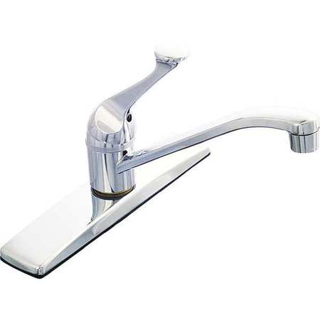 Ez-Flo Eastman Manual, 8" Mount, 1 Hole Straight Kitchen Faucet 10071LF