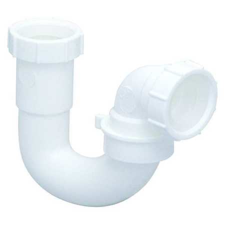 Zoro Select Sink Trap, Wht Drain, Threaded Connection 35379