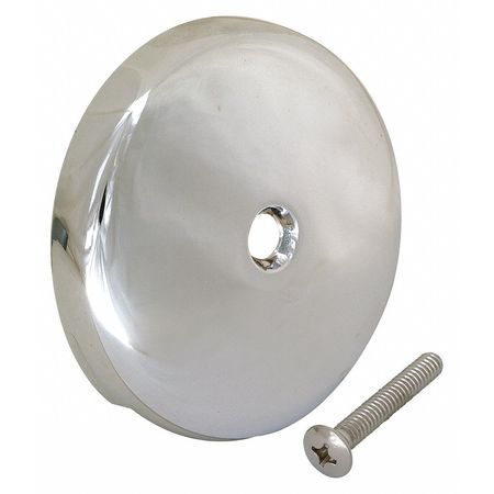 ZORO SELECT Chrome, Bath Drain, Overflow Face Plate 35247