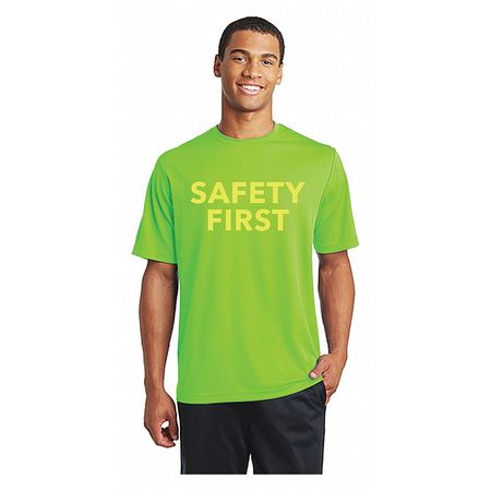 THE MAREK GROUP T-Shirt, Green, Polyester, S ST340-S