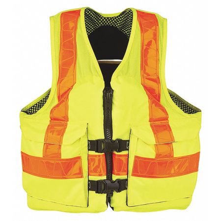 CONDOR Commercial Life Jacket, L, 15-1/2 lb. 444M88